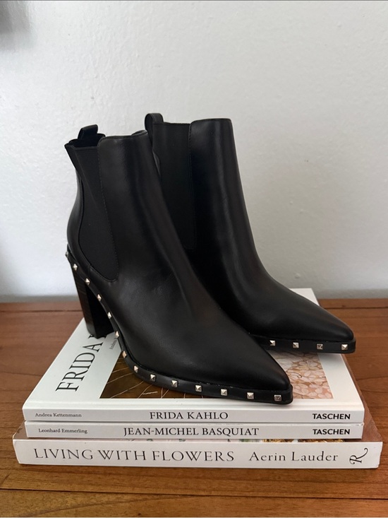 Charles By Charles David Shoes - Charles By Charles David Black Studded Pointed Ankle Boots